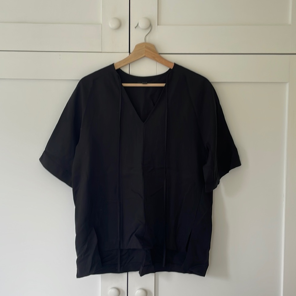 COS Tie V-neck Blouse